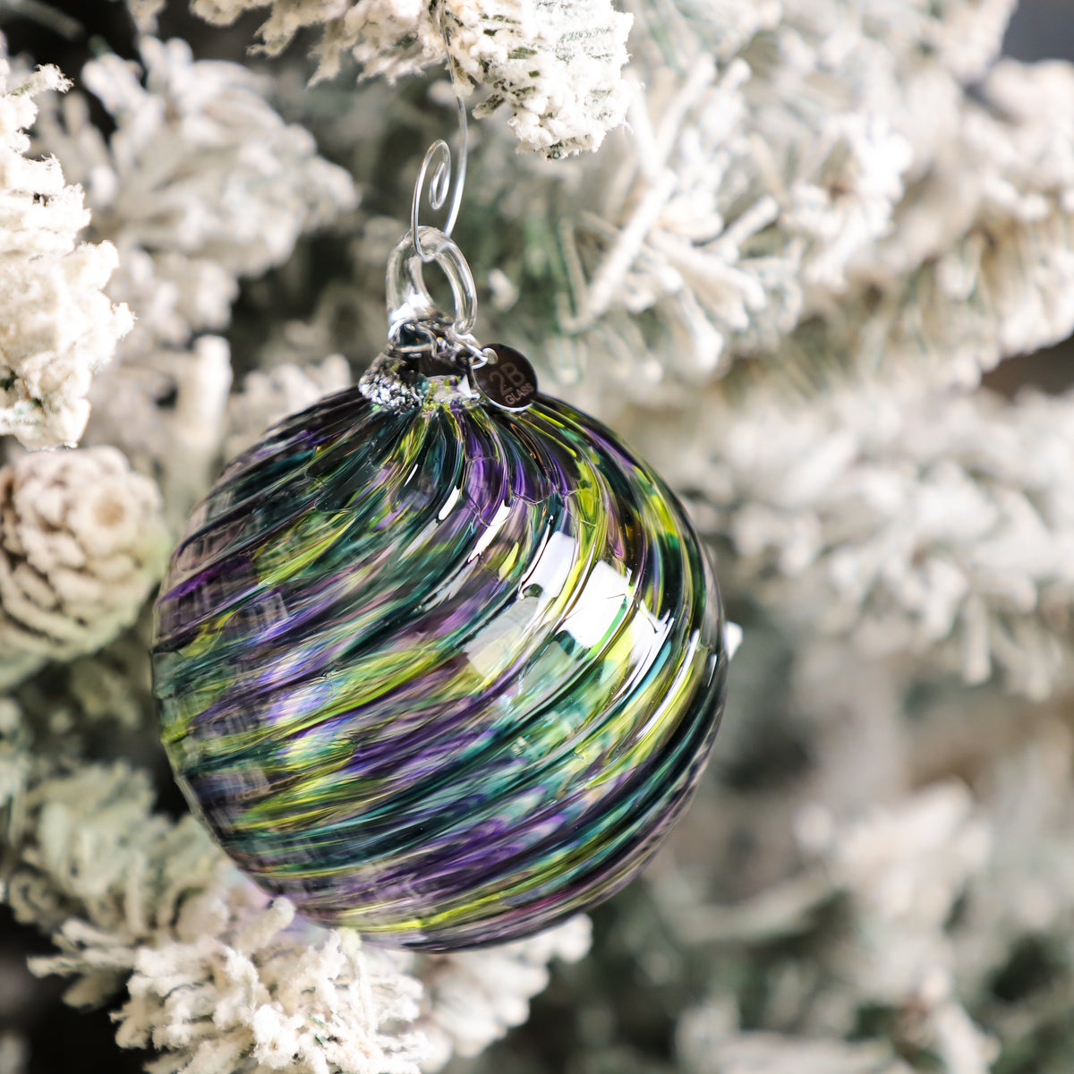 Elves' Play Handblown Glass Ornament