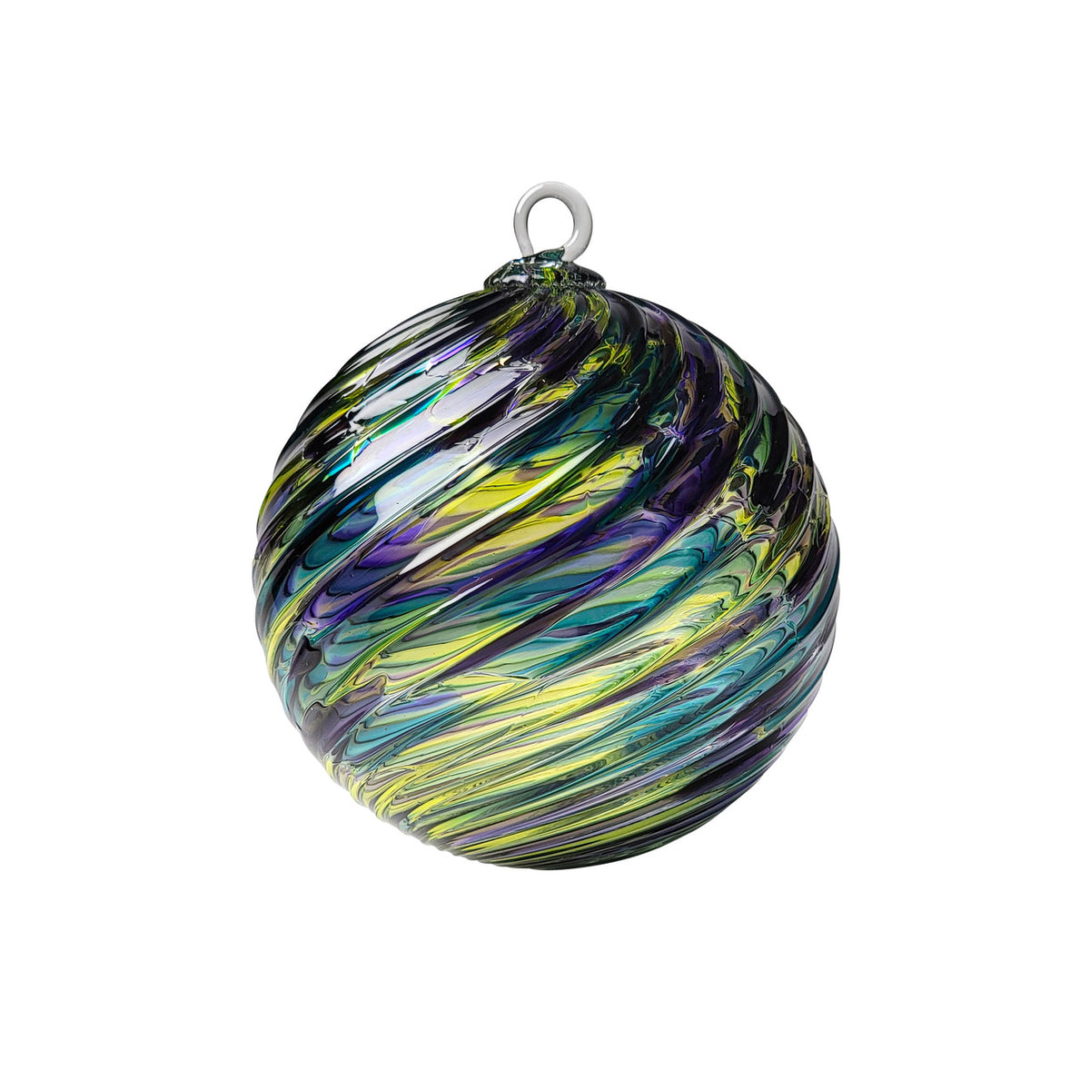 Elves Play Handblown Glass Ornament