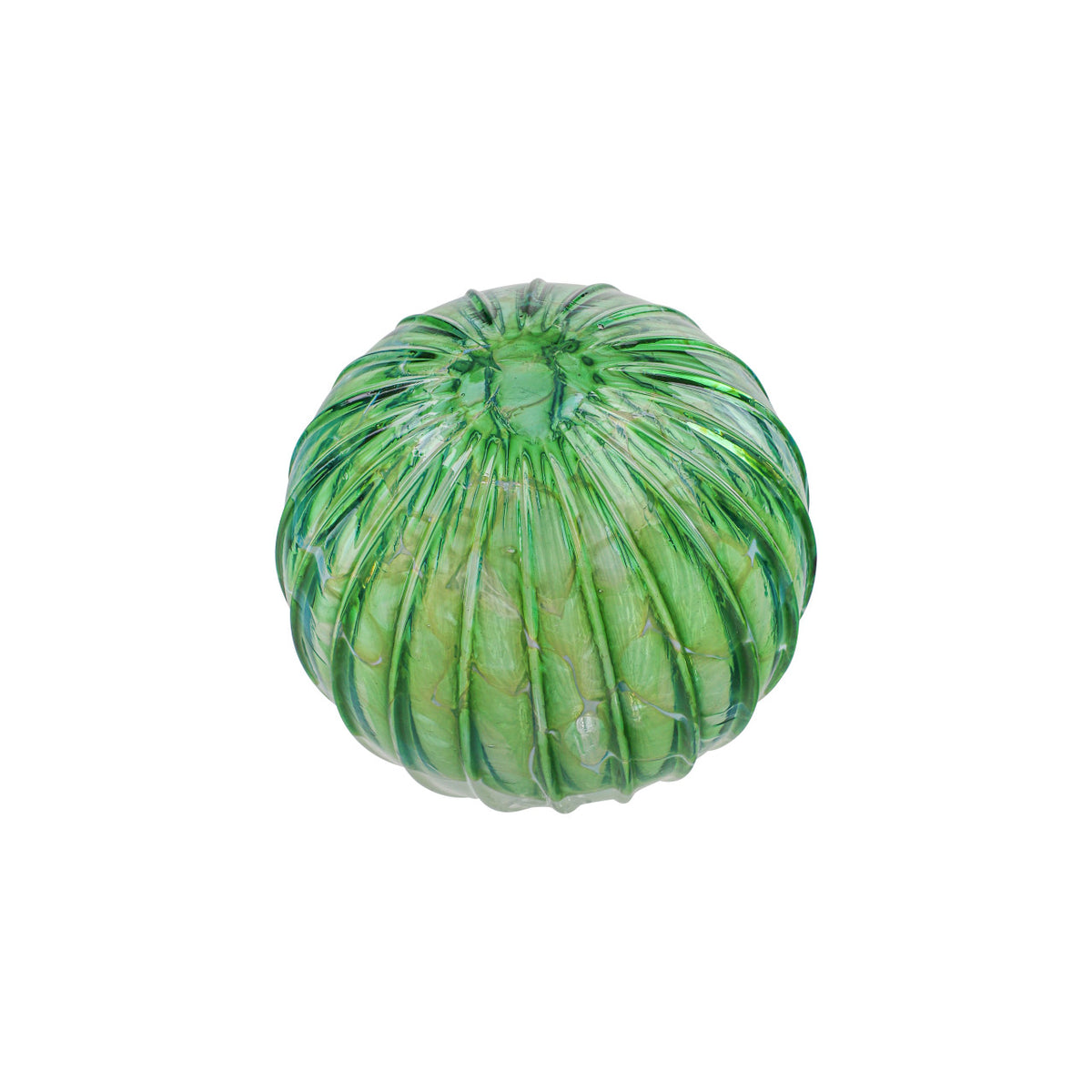 Evergreen Snow Flurry Handblown Glass Ornament