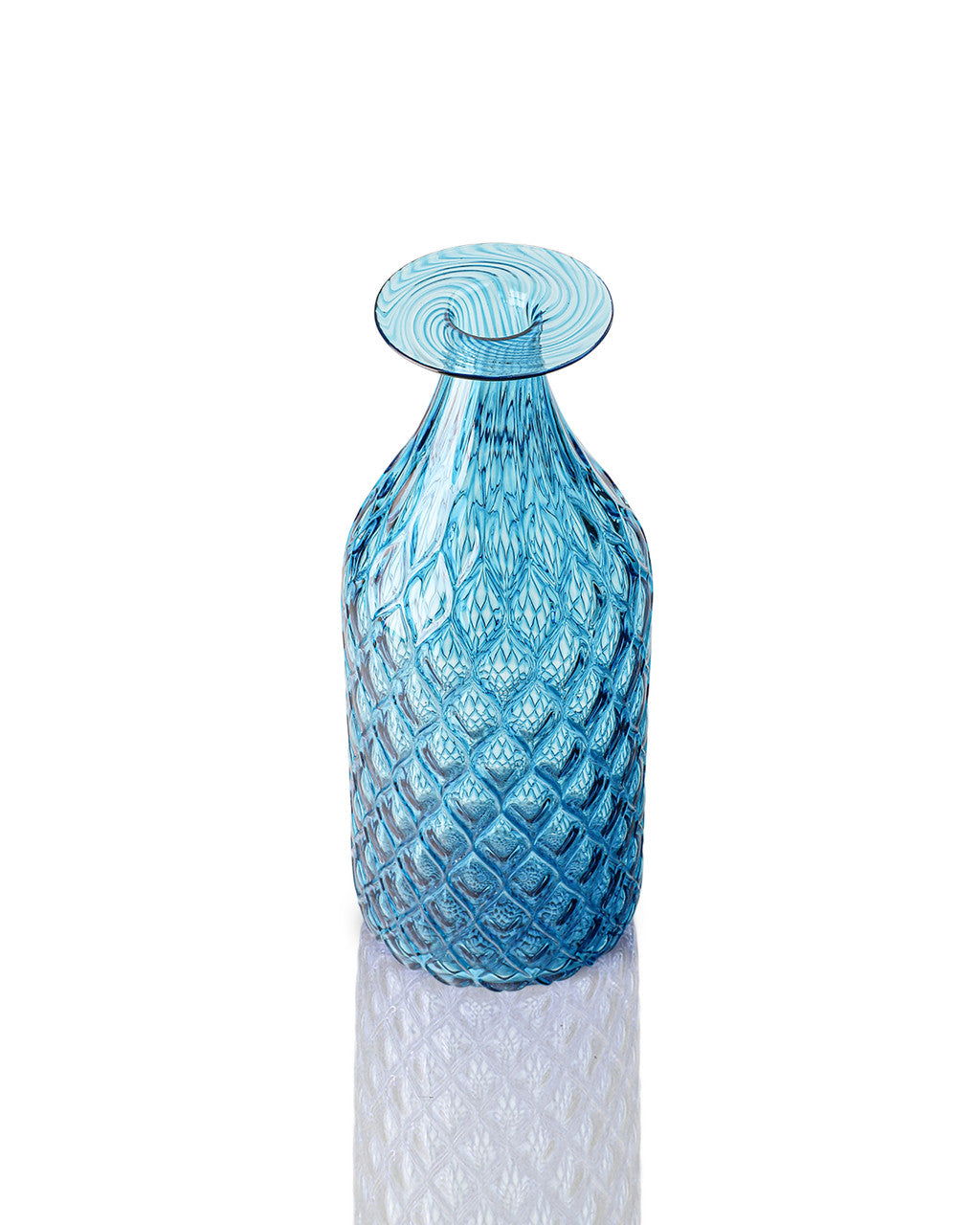 Aqua Diamond Cut Bottle