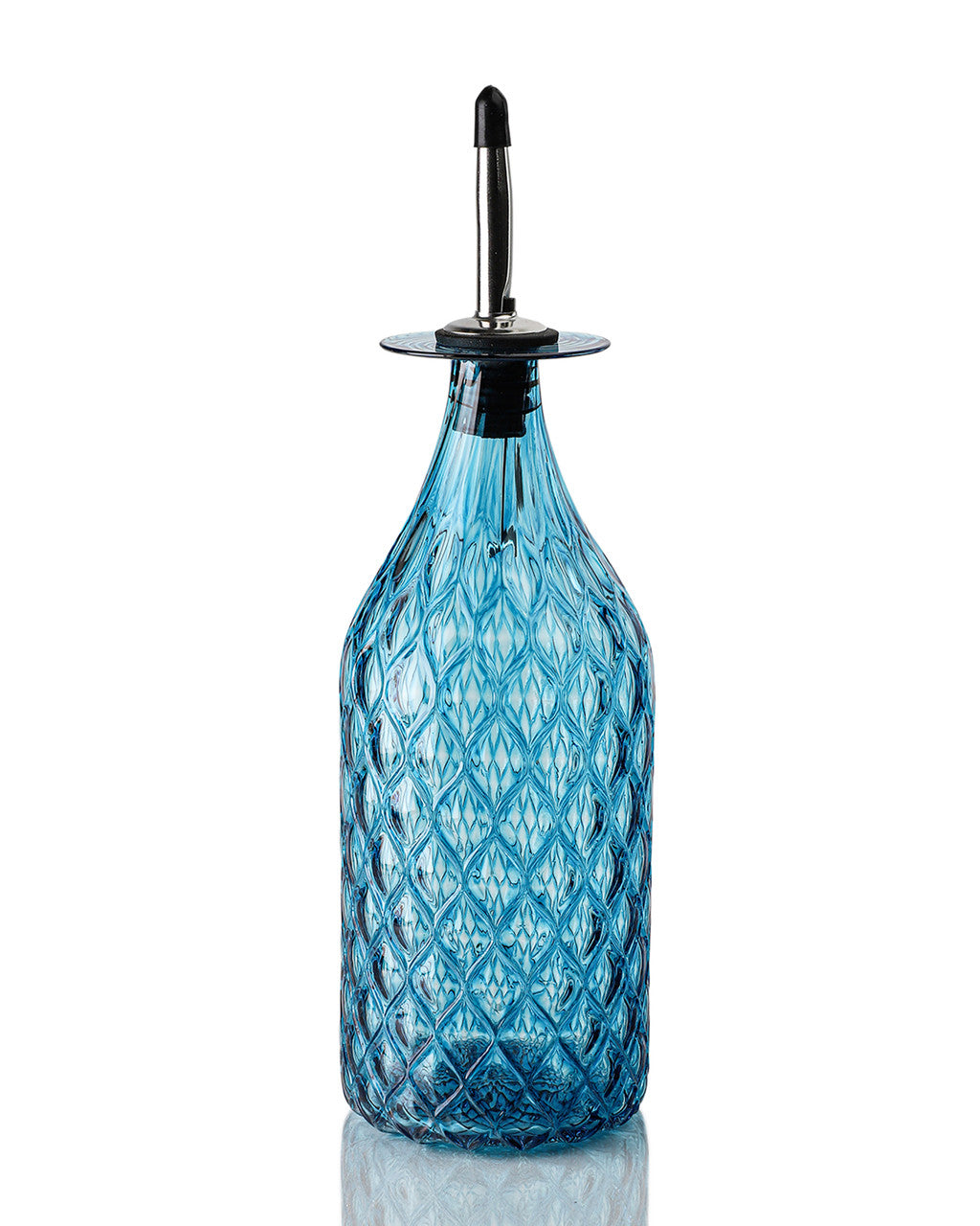 Aqua Diamond Cut Bottle