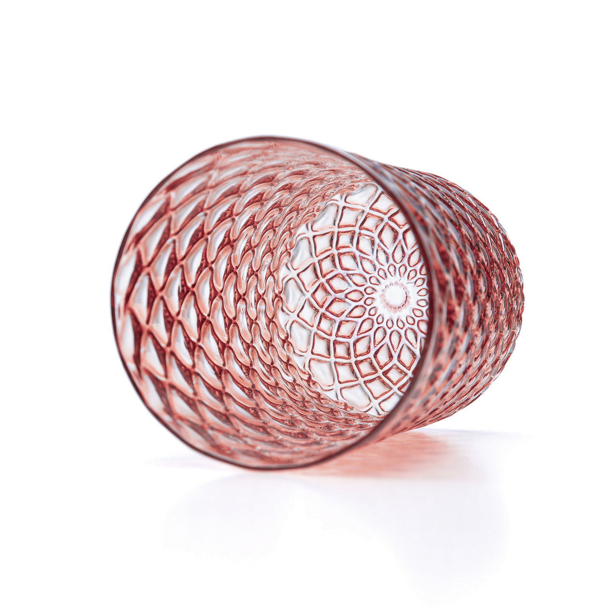 Grapefruit Mandala Glass