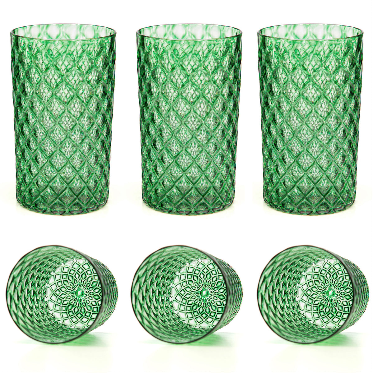 Emerald Mandala Glass