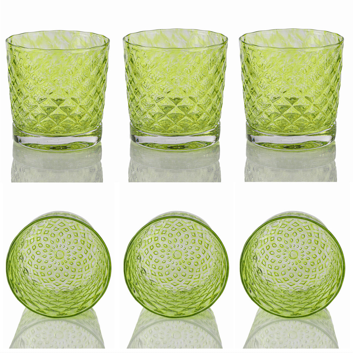 Lime Mindala Glass