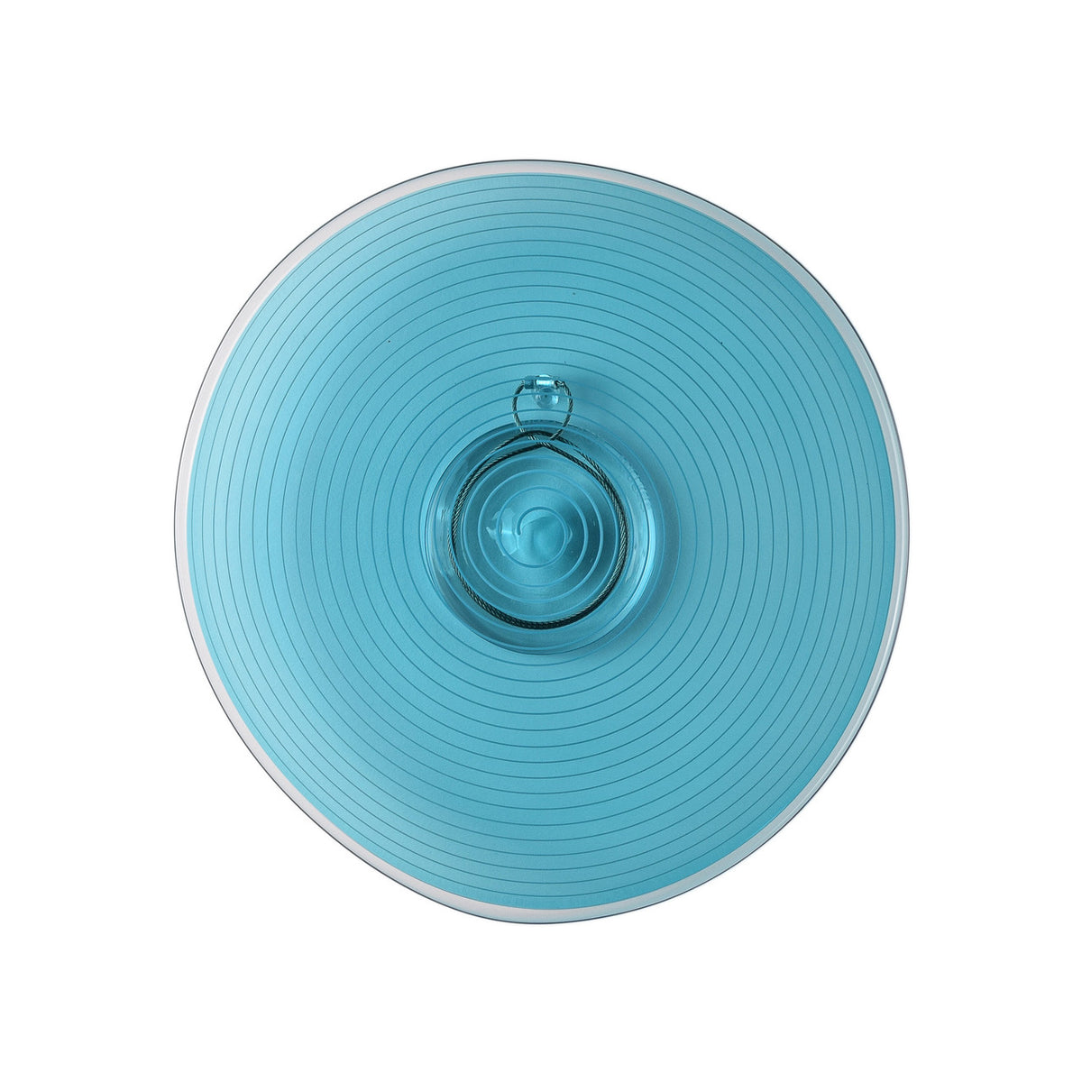 Caribbean Blue Spiral Rondel