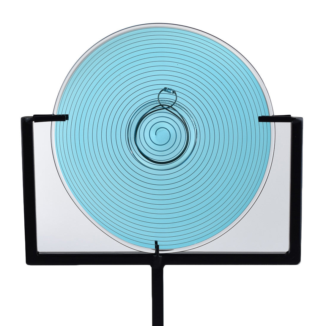 Caribbean Blue Spiral Rondel