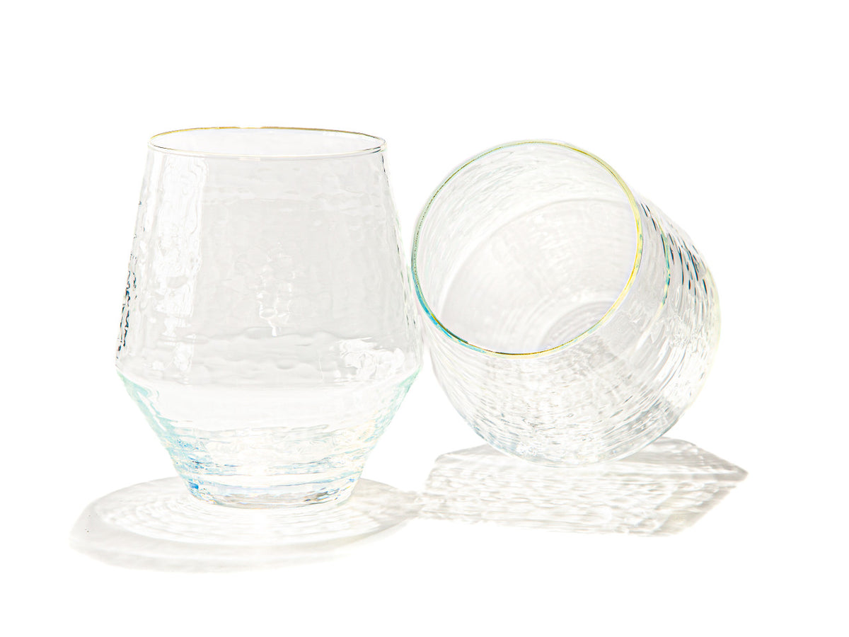 IRIDESCENT | Sparkling Stemless Glassware