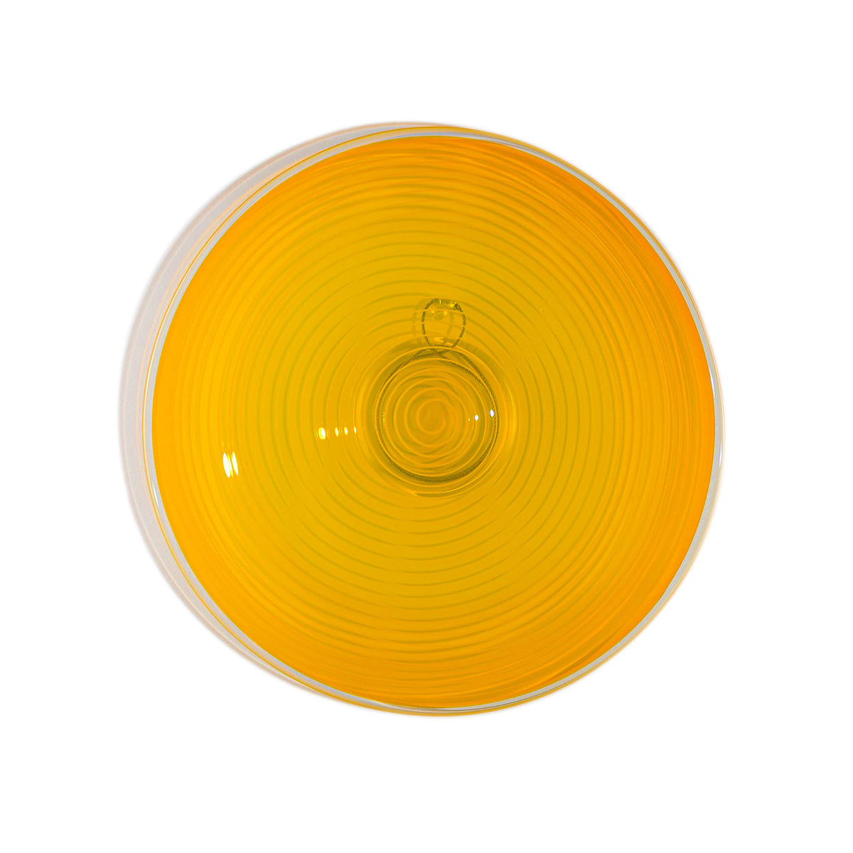 Bright Yellow Spiral Rondel