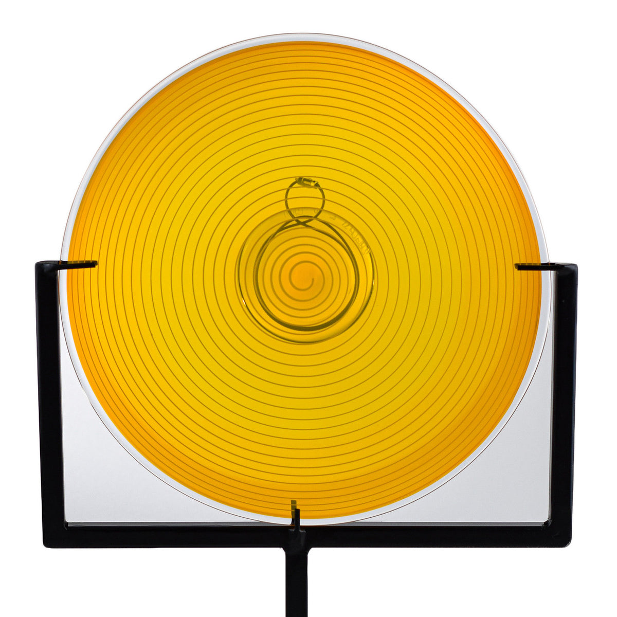 Bright Yellow Spiral Rondel