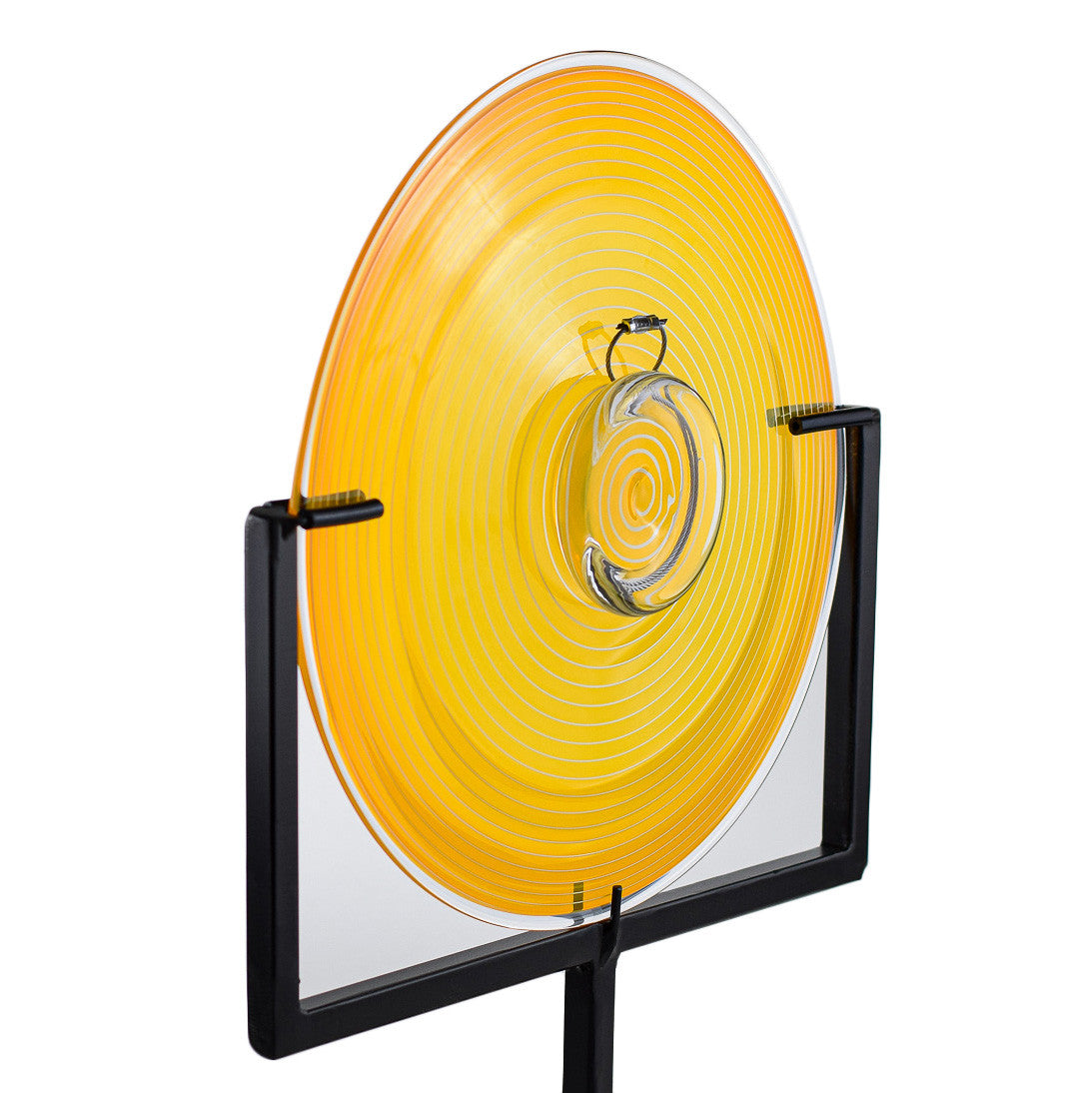 Bright Yellow Spiral Rondel