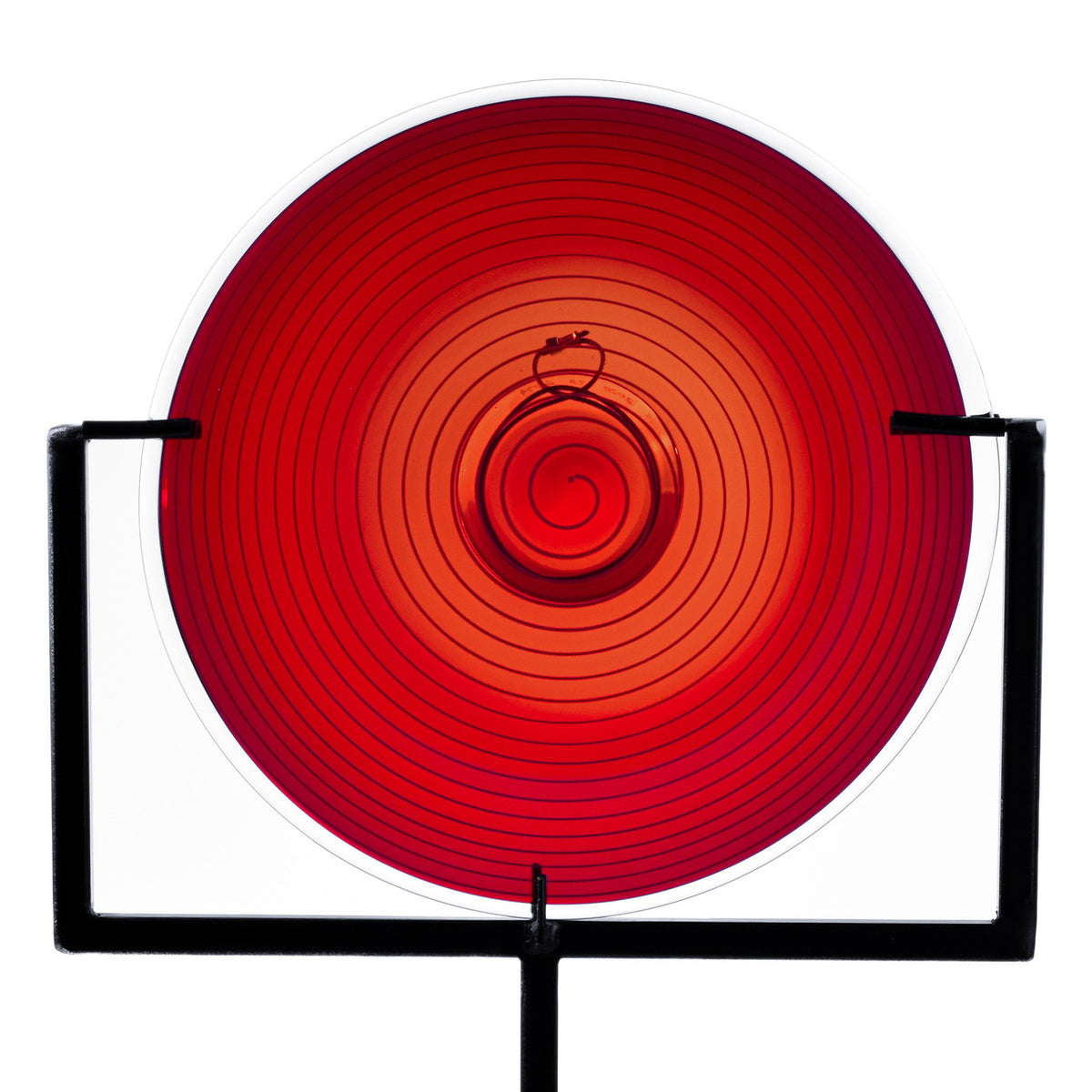 Scarlet Red Spiral Rondel