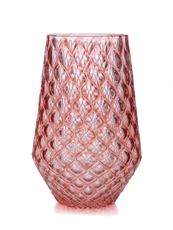 Grapefruit Diamond Tulip Tumble - 2BGlass