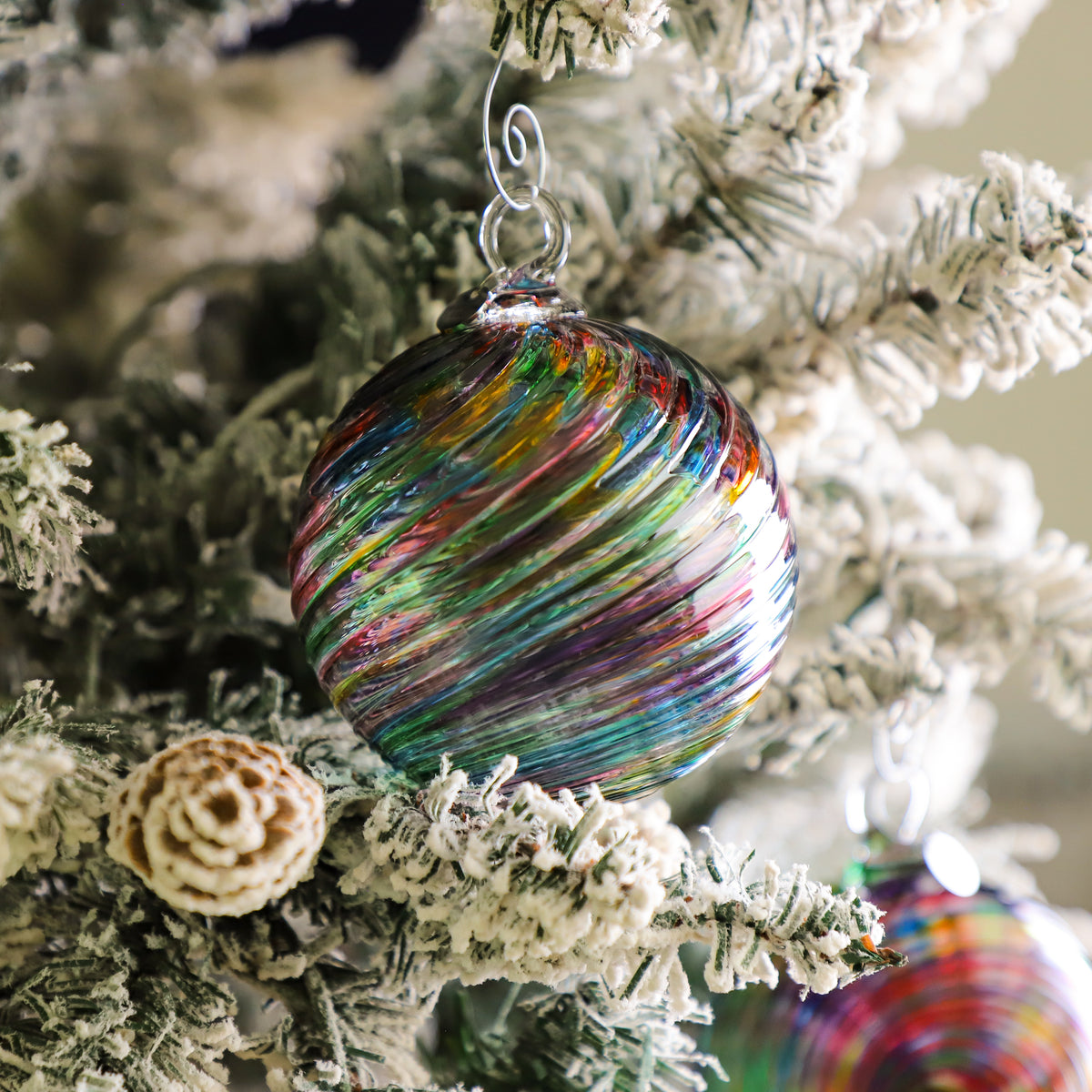 Holiday Magic Handblown Glass Ornament