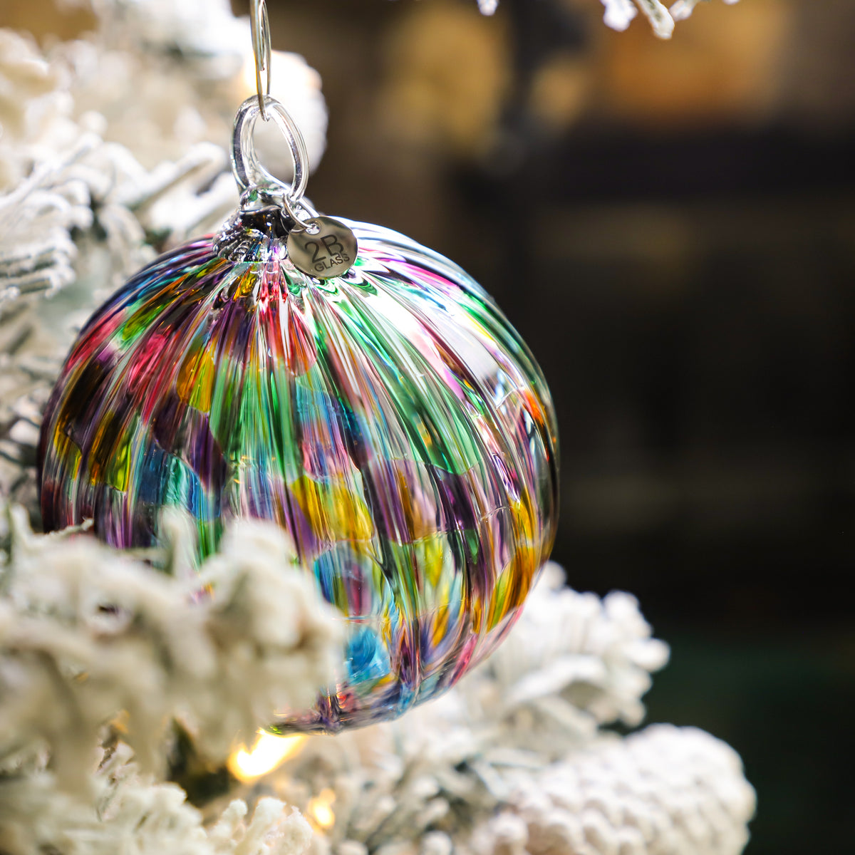 Holiday Magic Handblown Glass Ornament