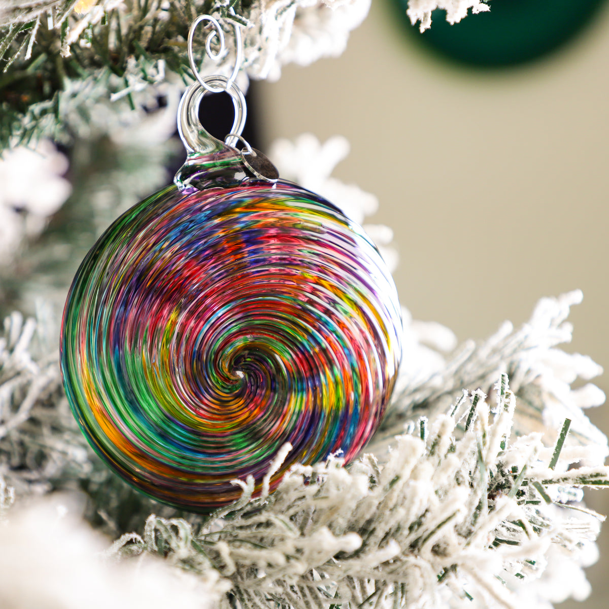Holiday Magic Handblown Glass Ornament