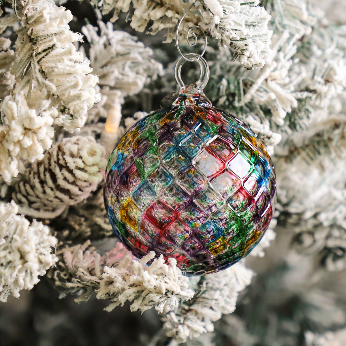 Holiday Magic Handblown Glass Ornament