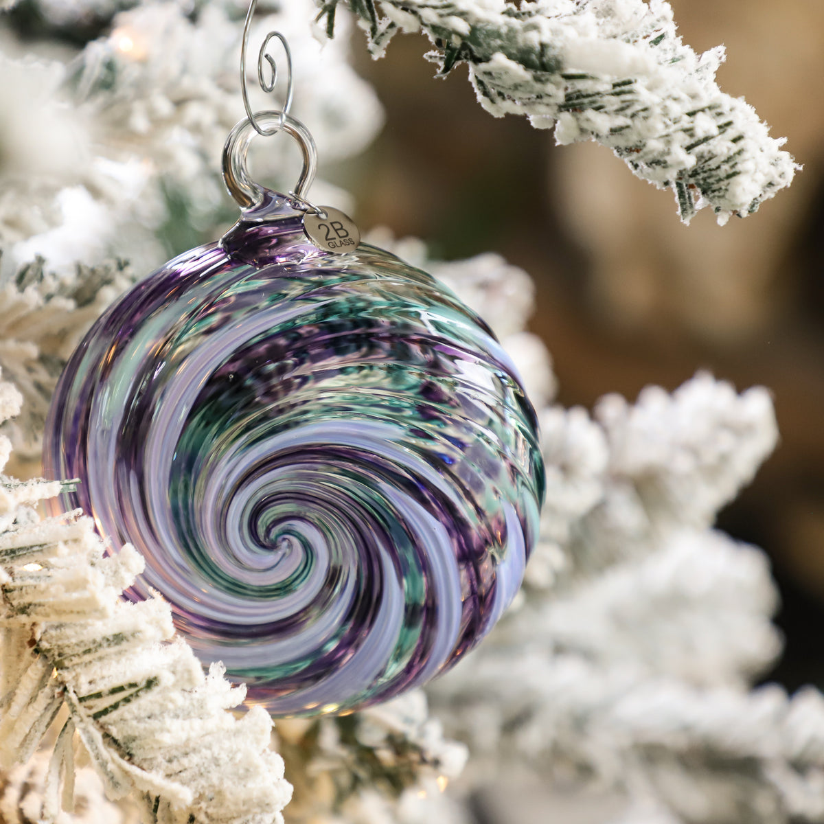 Holiday Soirée Handblown Glass Ornament