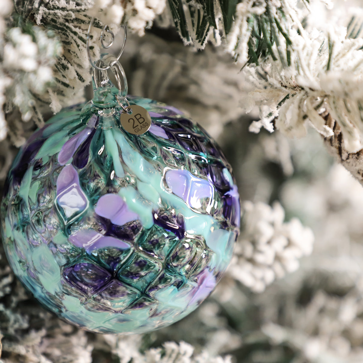 Holiday Soirée Handblown Glass Ornament