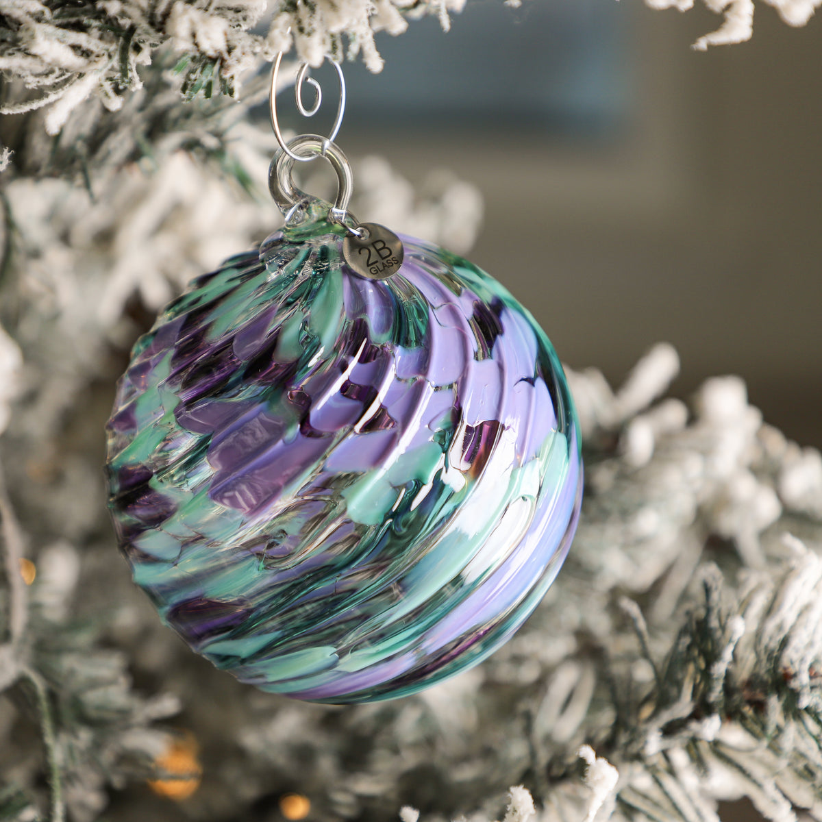 Holiday Soirée Handblown Glass Ornament