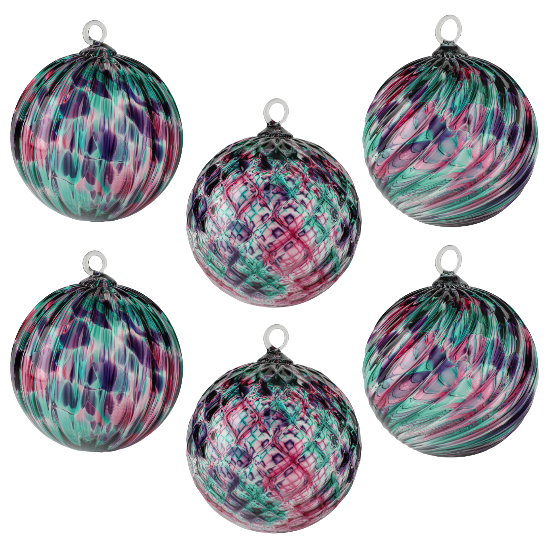 Holiday Sweater Handblown Glass Ornament