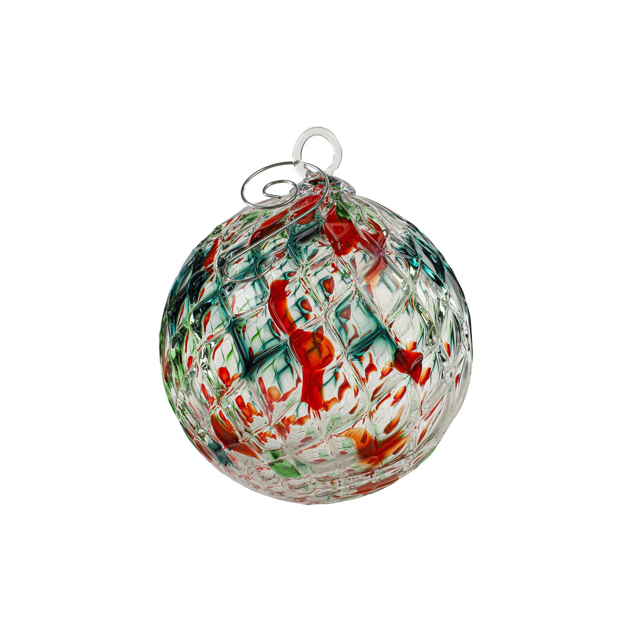 Jolly Holiday Traditions Set of Six Handblown Glass Ornaments