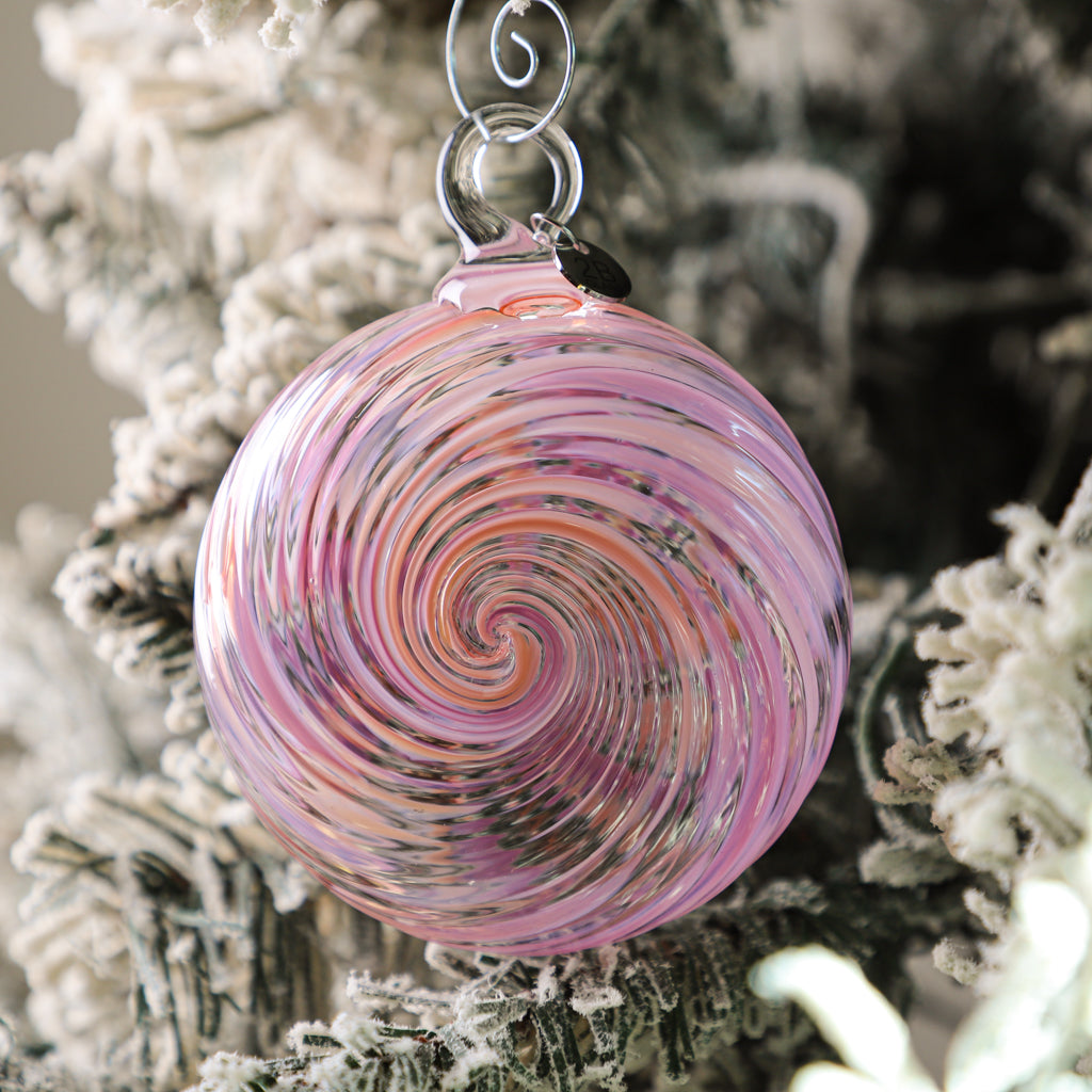 Pink Pony Handblown Glass Ornament