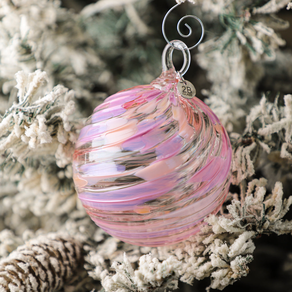 Pink Pony Handblown Glass Ornament