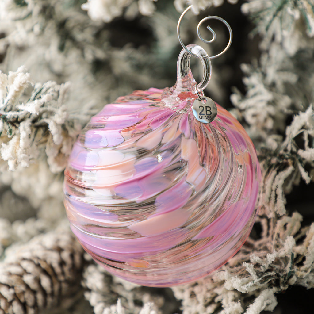Pink Pony Handblown Glass Ornament