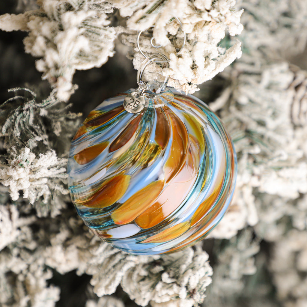Autumn Solstice Handblown Glass Ornament