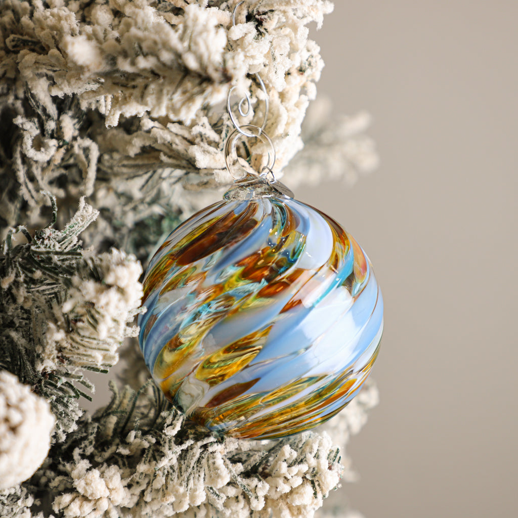Autumn Solstice Handblown Glass Ornament
