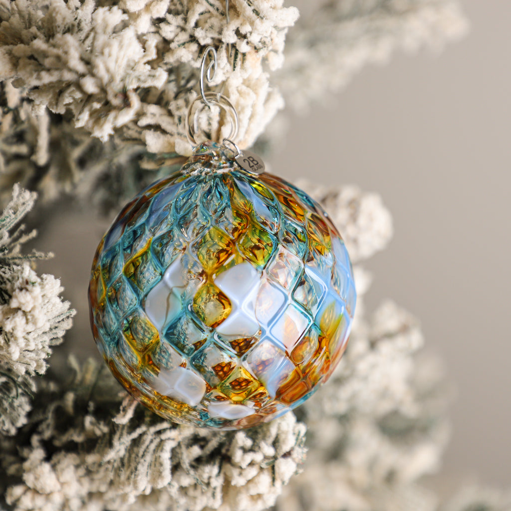 Autumn Solstice Handblown Glass Ornament