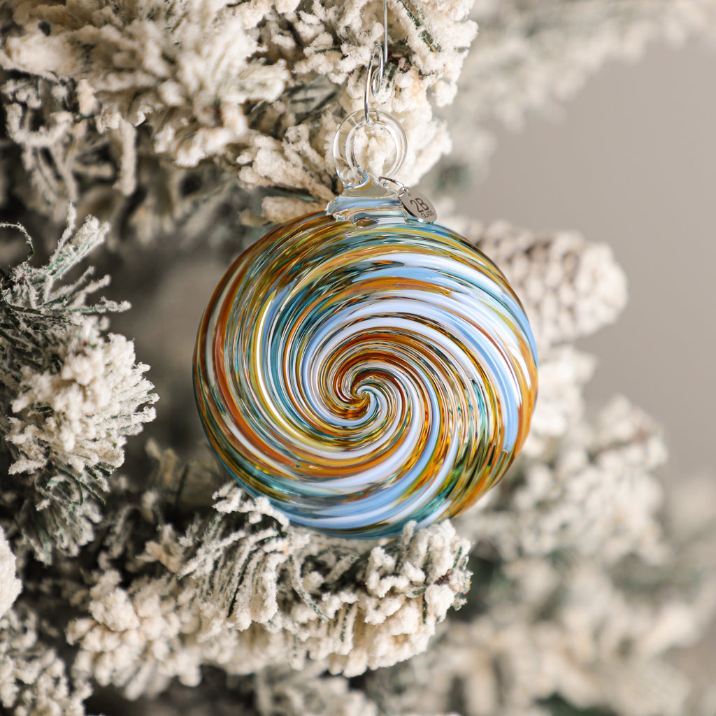 Autumn Solstice Handblown Glass Ornament