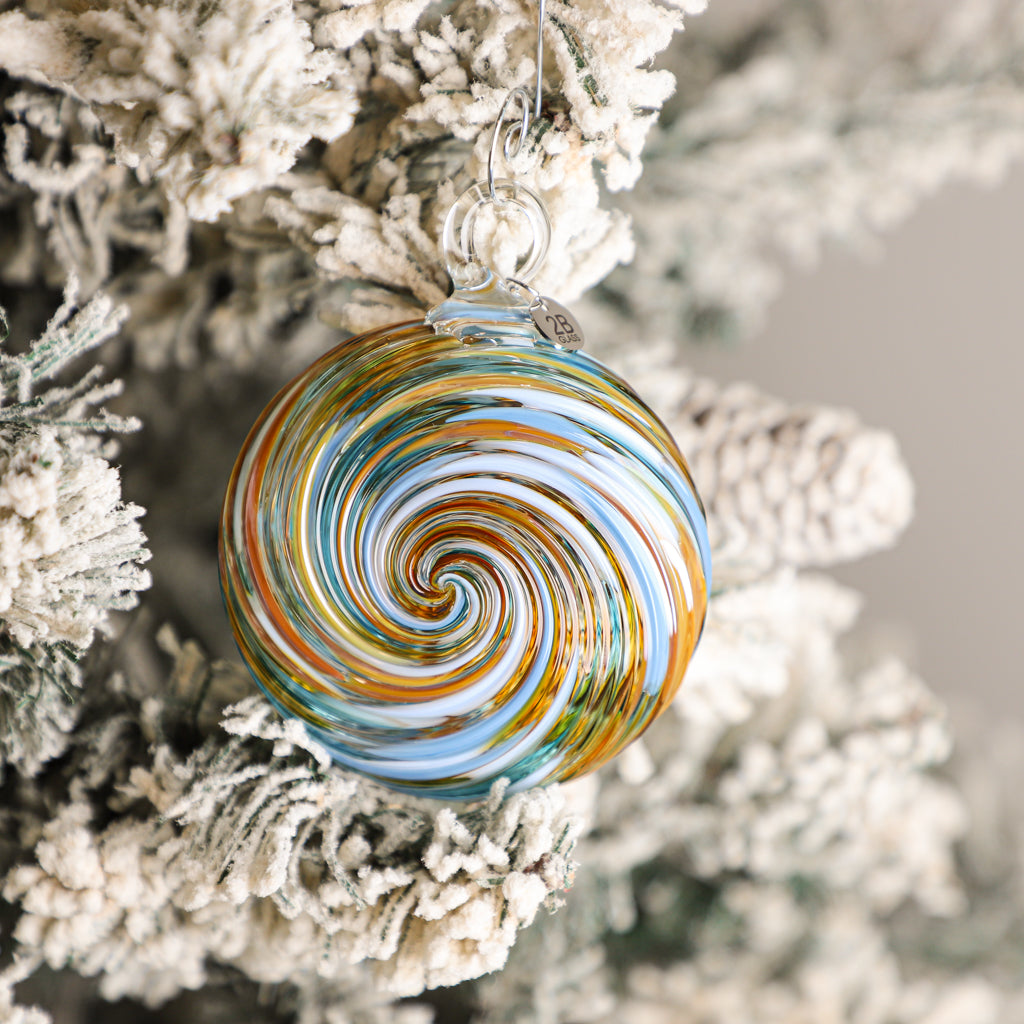 Autumn Solstice Handblown Glass Ornament
