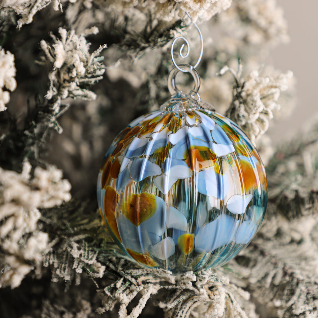 Autumn Solstice Handblown Glass Ornament
