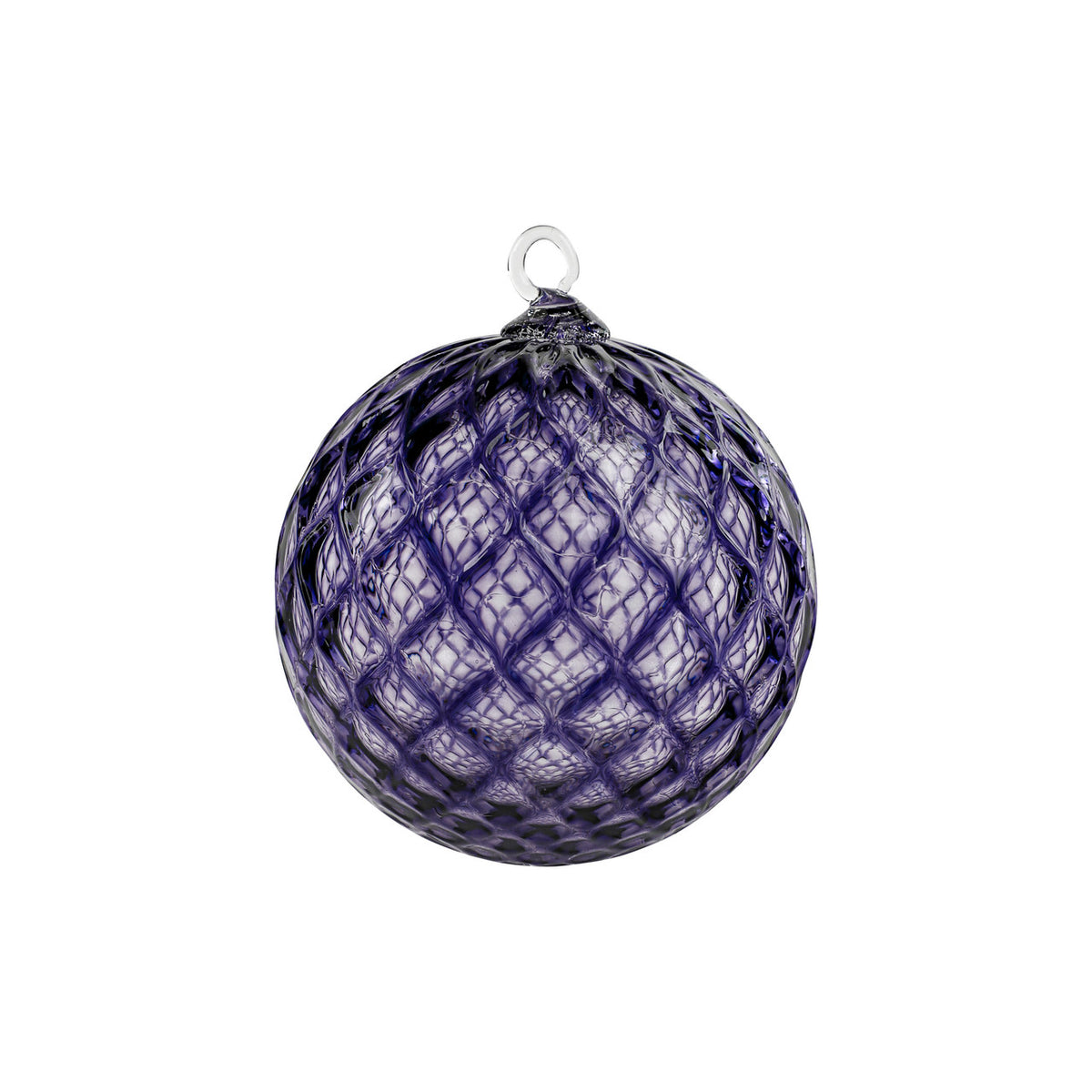 Indigo Handblown Glass Ornament