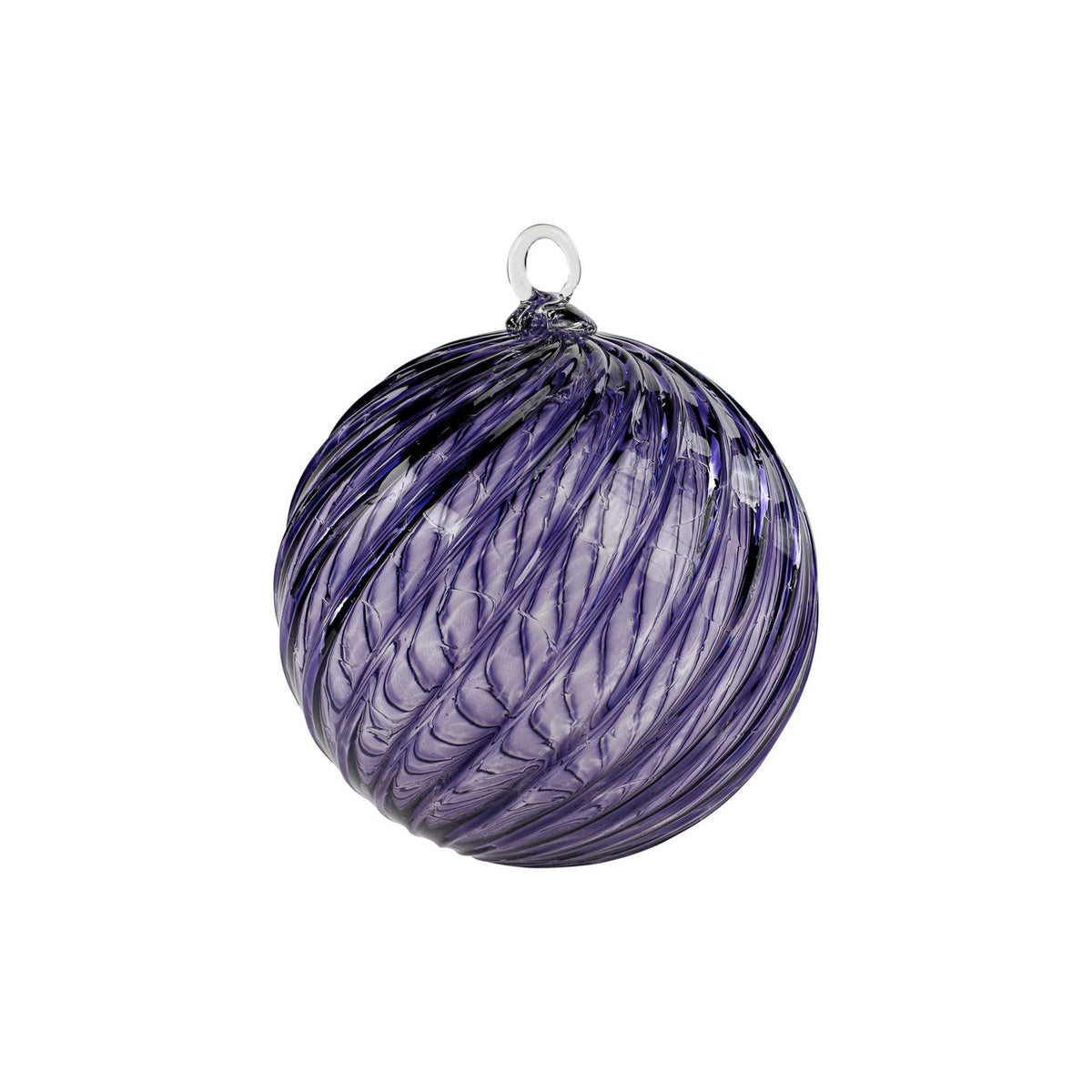Indigo Handblown Glass Ornament