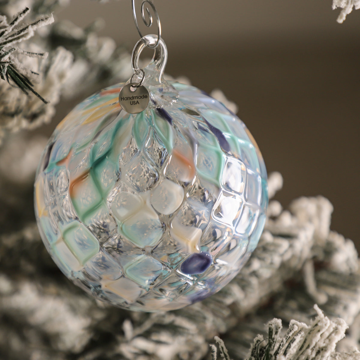 Island Holiday Handblown Glass Ornament