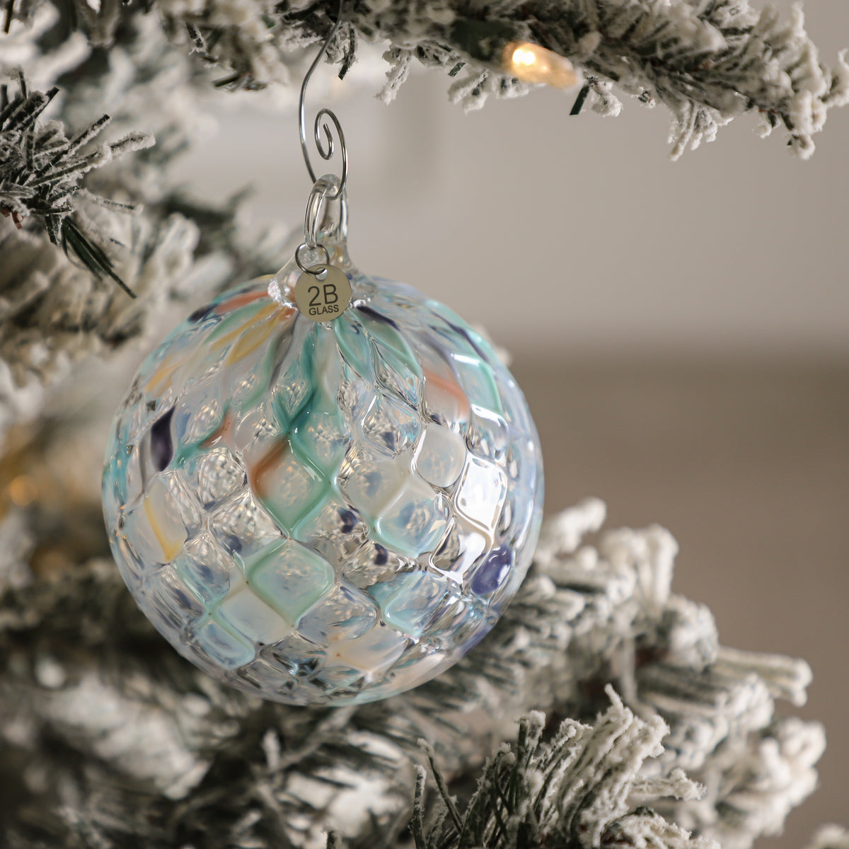 Island Holiday Handblown Glass Ornament