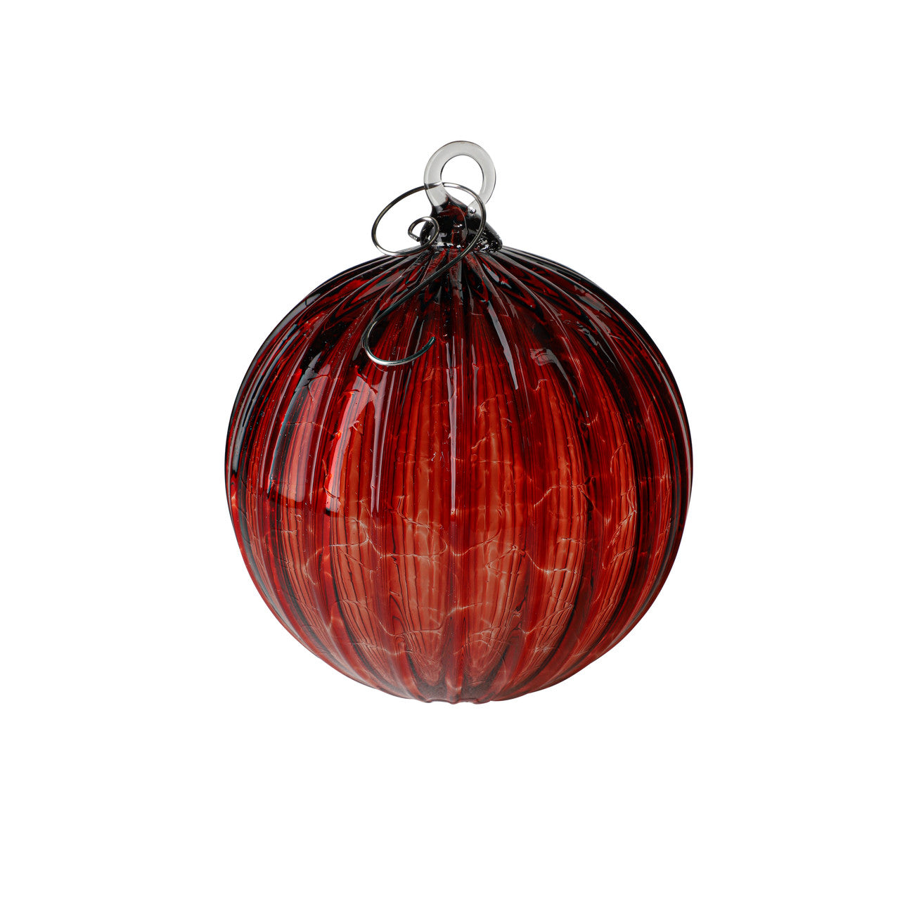 Turquoise Set of 6 Mixed Handblown Glass Ornaments