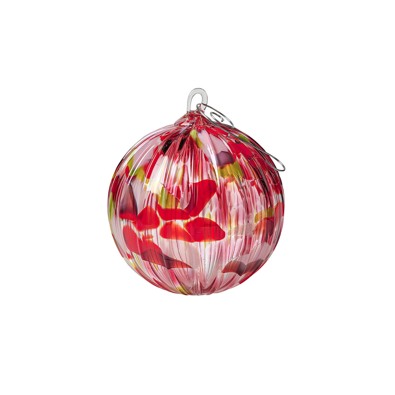 Jolly Set of  Six Handblown Glass Ornaments