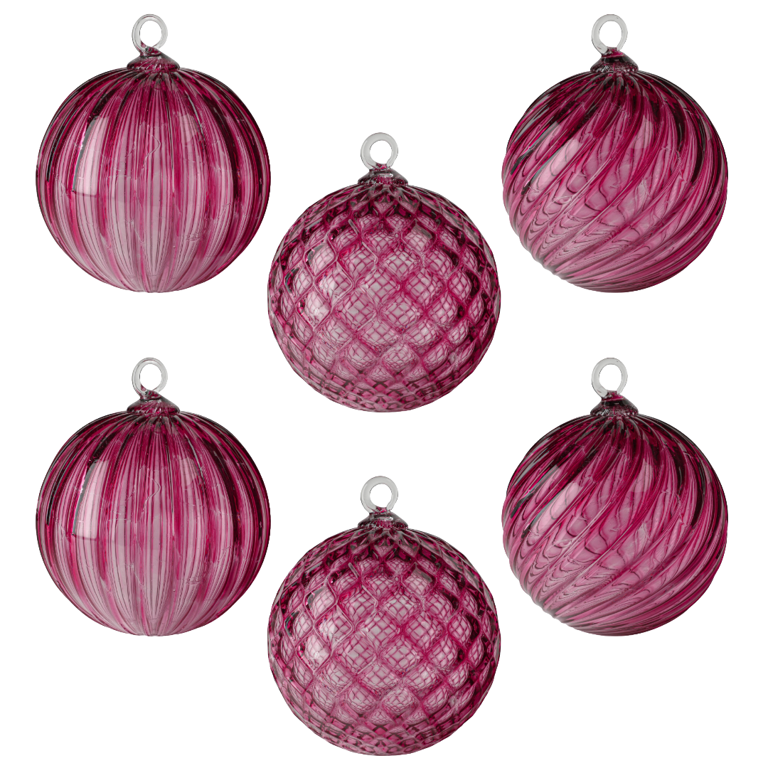 July Birthstone Handblown Glass Ornament