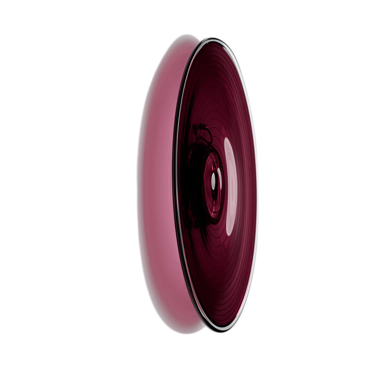 Plum Spiral Rondel