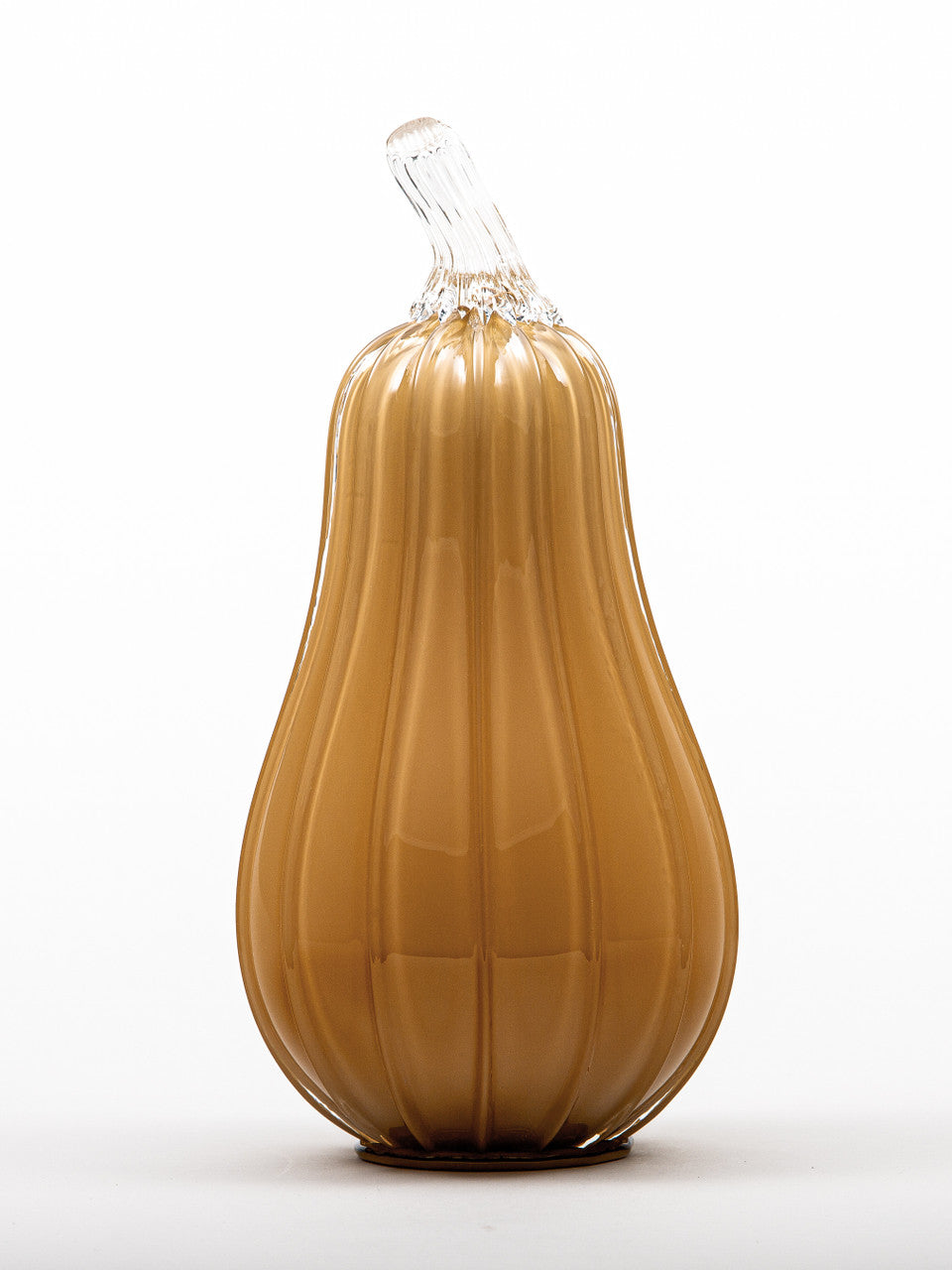 Wheat Glass Pumpkin w/Tealight