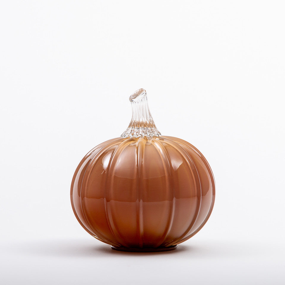 Moroccan Clay Glass Pumpkin w/Tealight