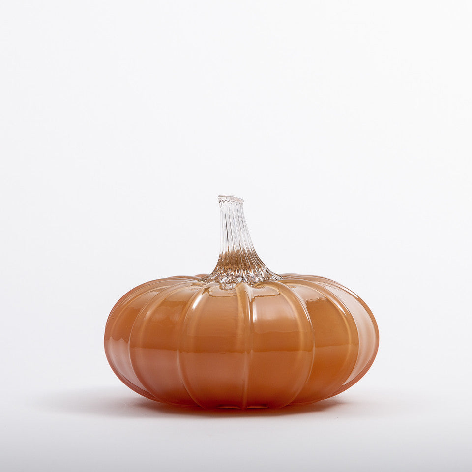 Moroccan Clay Glass Pumpkin w/Tealight