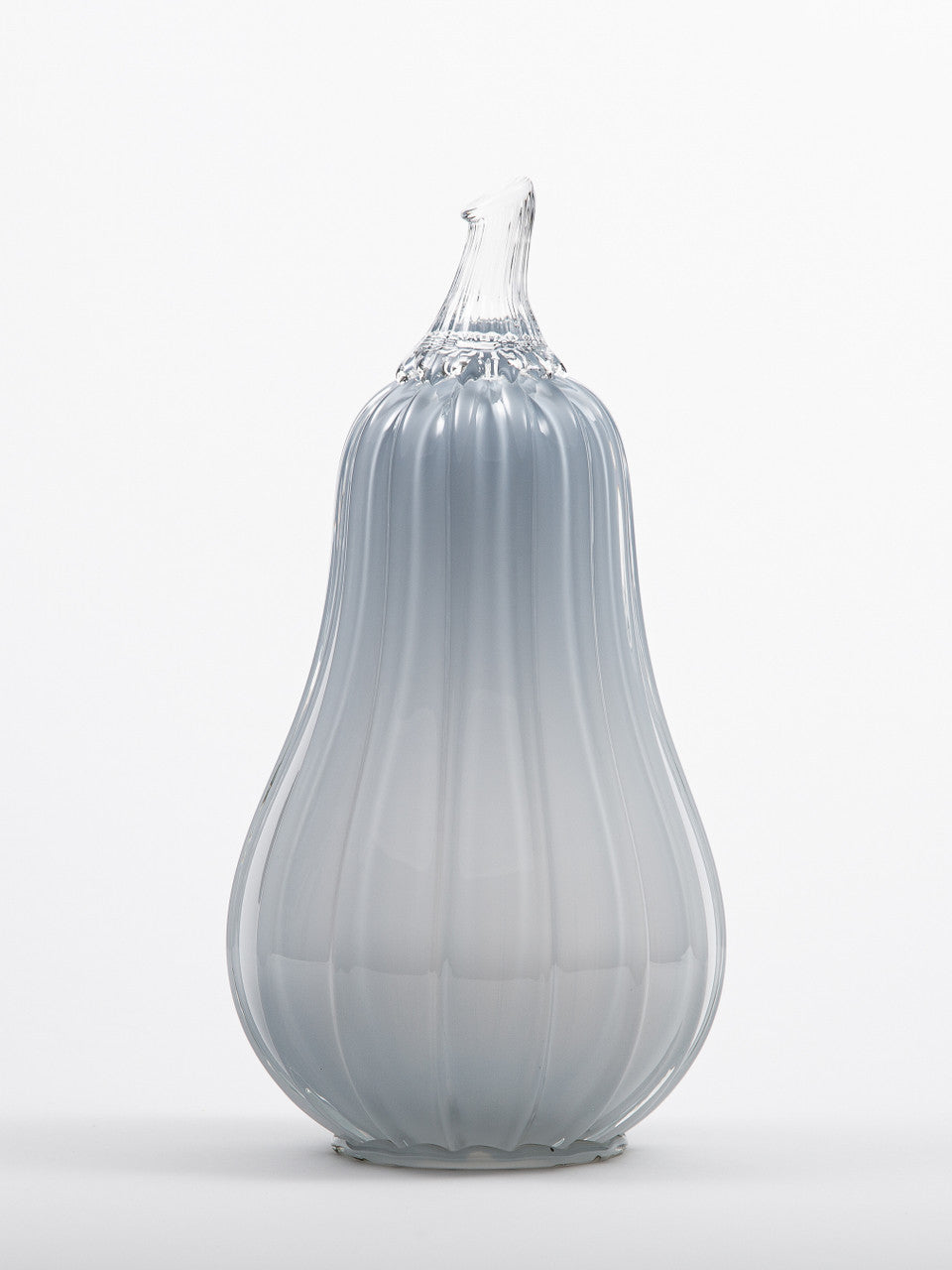 Periwinkle Glass Pumpkin w/Tealight