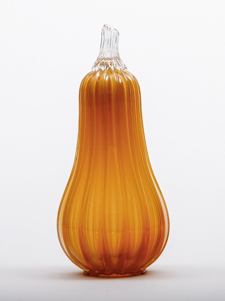 Golden Hour Glass Pumpkin w/Tealight