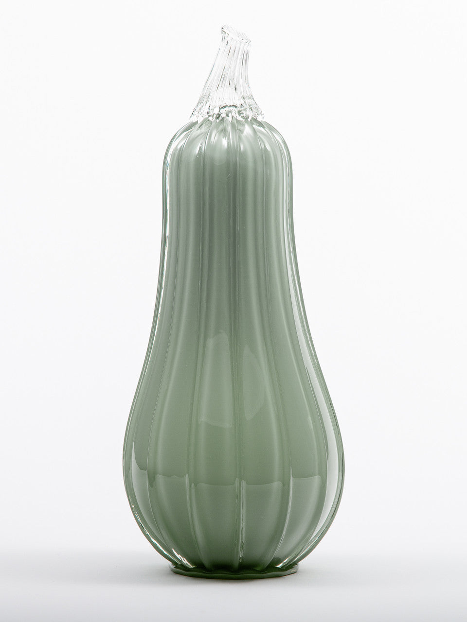 Spanish Moss Glass Pumpkin w/Tealight