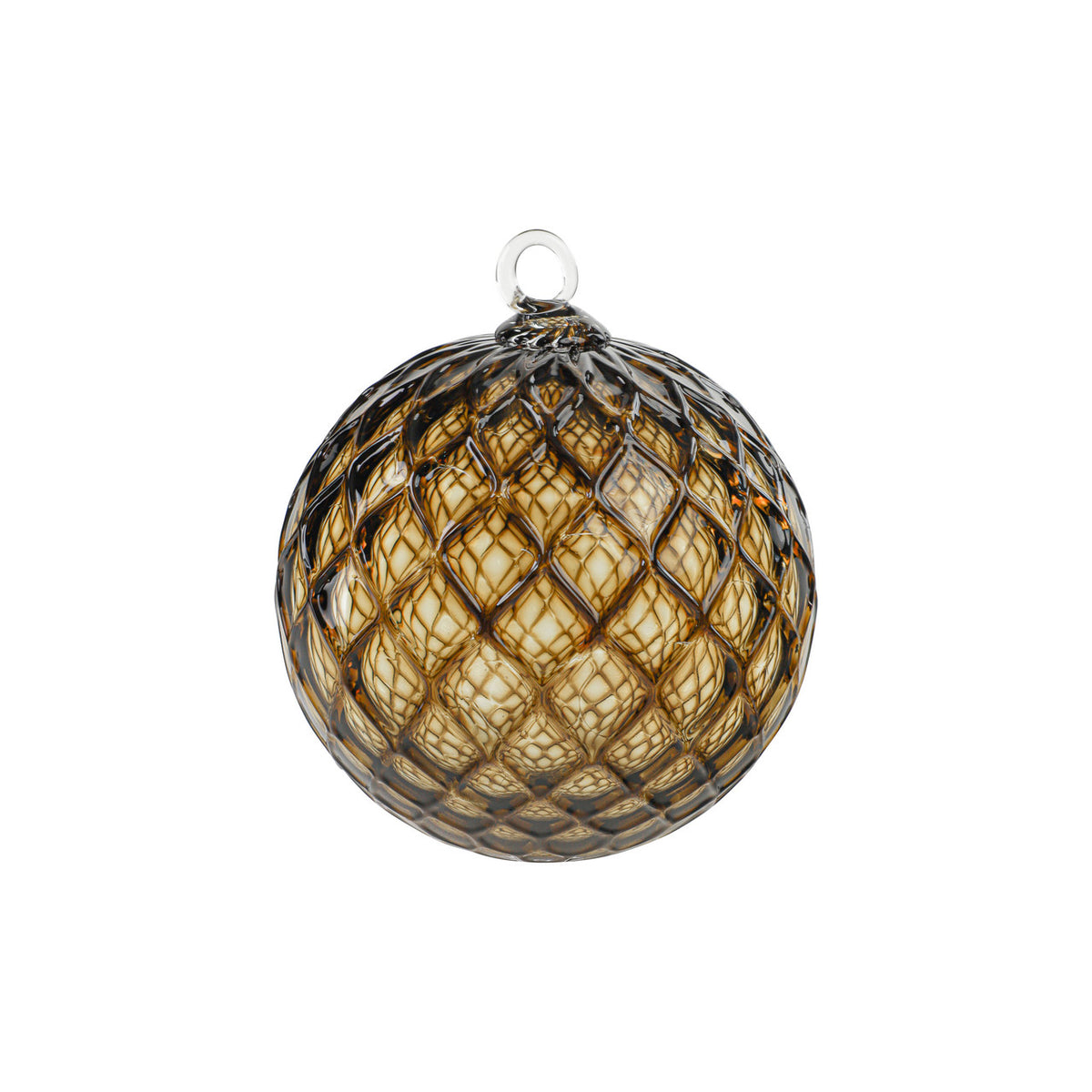 Light Brown Sugar Handblown Glass Ornament