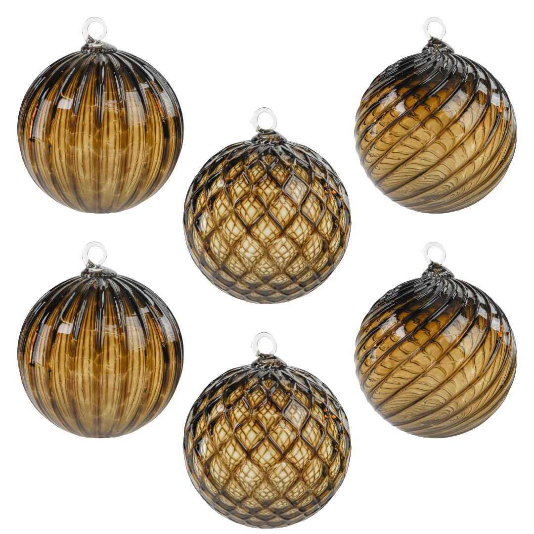 Light Brown Sugar Handblown Glass Ornament